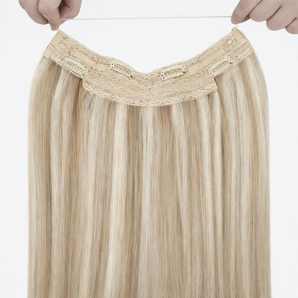 Custom Straight Halo Hair Piece