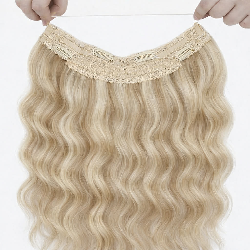 Custom Body Wave Halo Hair Piece